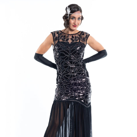 Long Flapper Dresses | 1920s Long ...